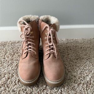 Women's Tan Fur-Lined Boots